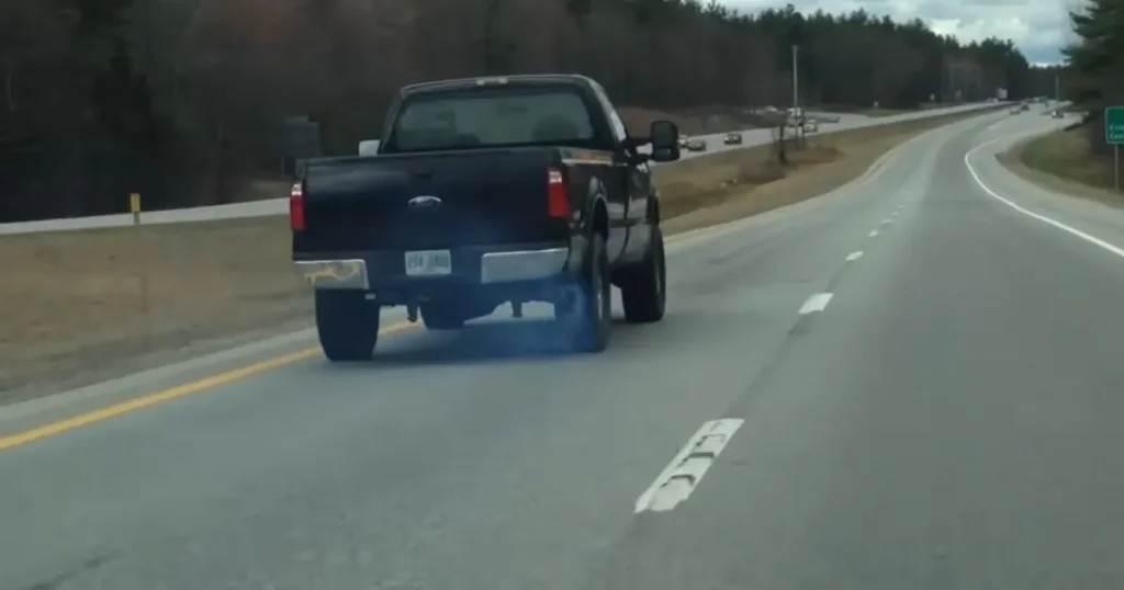 blue smoke out of the exhaust